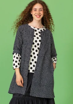 Gudrun Sjödén Tuniken>Webtunika „Monika“ aus Bio-Baumwolle Schwarz