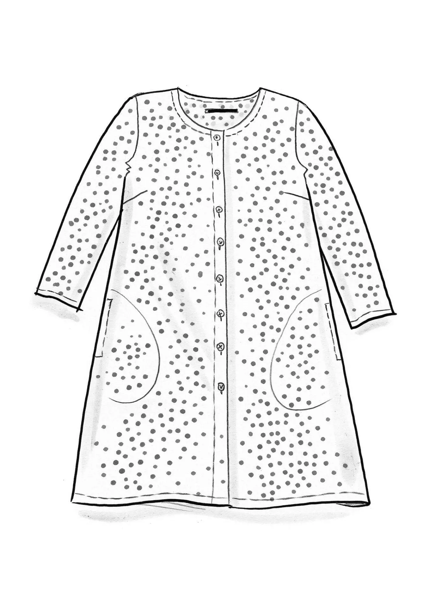 Gudrun Sjödén Tuniken>Webtunika „Monika“ aus Bio-Baumwolle Schwarz