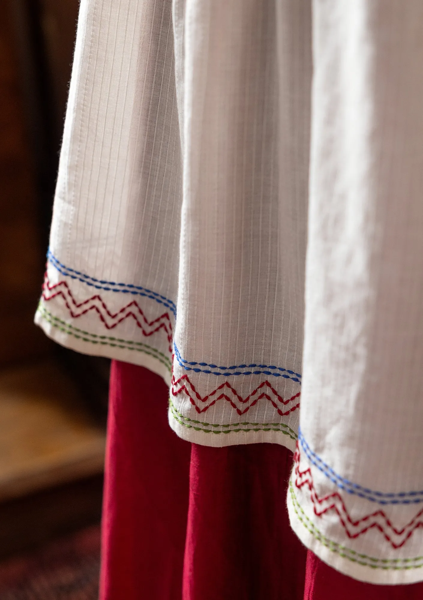 Gudrun Sjödén Tuniken>Webtunika „Wanja“ aus Bio-Baumwolle Feder