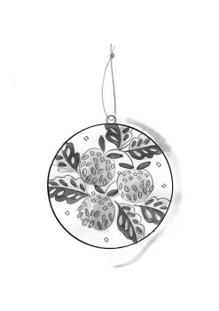 Gudrun Sjödén Dekoration & Accessoires>Weihnachtskugel „Gnistra“ aus Papiermaschee Mohn