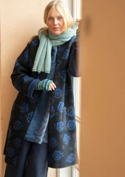 Gudrun Sjödén Jacken & Mäntel>Wendemantel „Aria“ aus gefilztem Wollstrick Schwarz