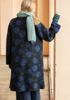 Gudrun Sjödén Jacken & Mäntel>Wendemantel „Aria“ aus gefilztem Wollstrick Schwarz