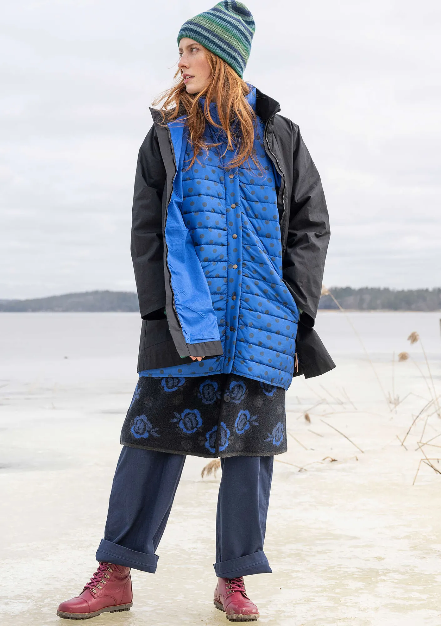 Gudrun Sjödén Westen>Weste „Susan“ aus Recycling-Polyester Tiefblau